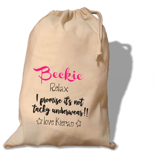 Personalised Humorous Gift Bag - Beckie Design